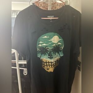 Torrid Anthracite Skull Beach Jersey